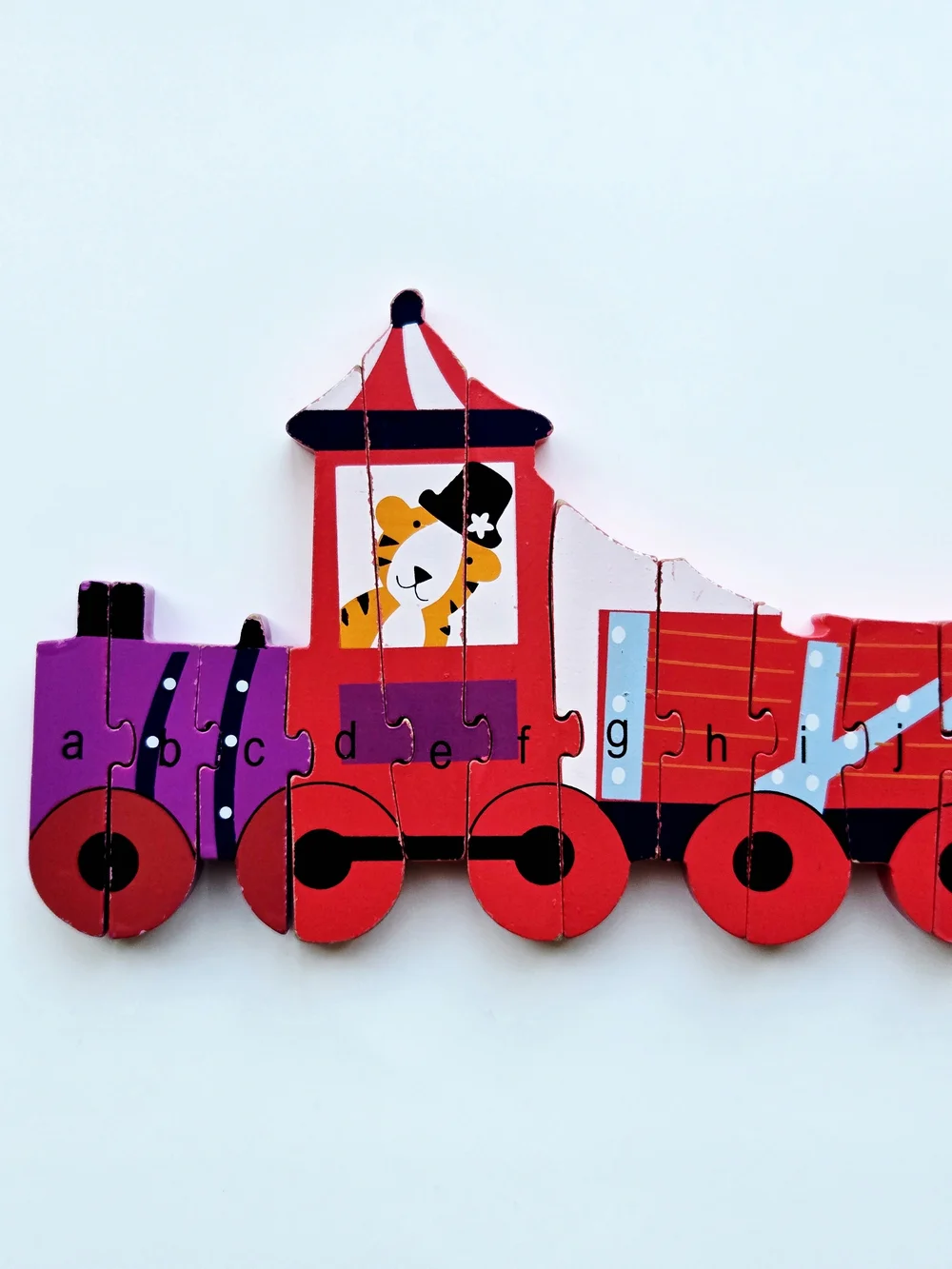 Orange Tree Toys Wooden Alphabet Circus Train Jigsaw Puzzle 🎪🚂
